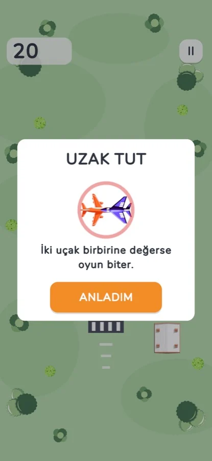 Tiny Airport oyun ekranı